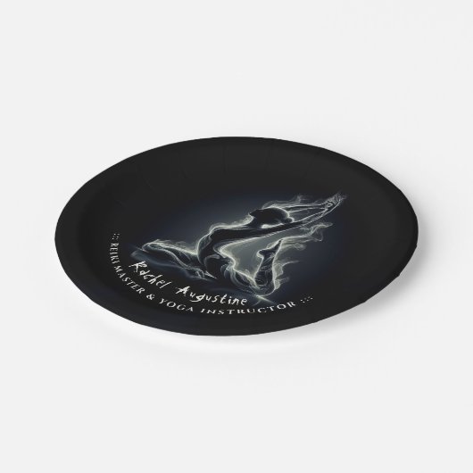 Yoga Reiki Instructeur One-Legged King Pigeon Pose Papieren Bordje (Gekanteld)