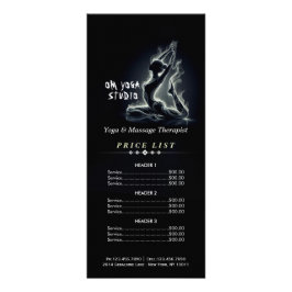 Yoga Reiki Instructeur One-Legged King Pigeon Pose Reclamekaart