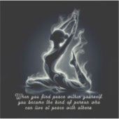 Yoga Reiki Instructeur One-Legged King Pigeon Pose Sticker (Voorkant)