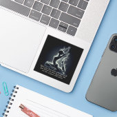 Yoga Reiki Instructeur One-Legged King Pigeon Pose Sticker (Laptop met iPhone)