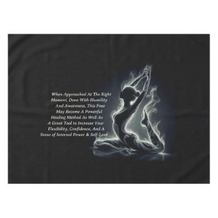 Yoga Reiki Instructeur One-Legged King Pigeon Pose Tafelkleed