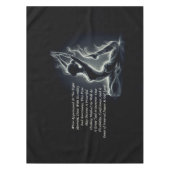 Yoga Reiki Instructeur One-Legged King Pigeon Pose Tafelkleed (Voorkant)