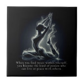 Yoga Reiki Instructeur One-Legged King Pigeon Pose Tegeltje (Voorkant)