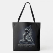 Yoga Reiki Instructeur One-Legged King Pigeon Pose Tote Bag (Voorkant)