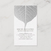 Yoga Reiki Instructeur One-Legged King Pigeon Pose Visitekaartje (Achterkant)