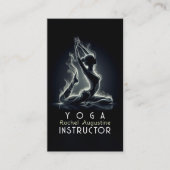 Yoga Reiki Instructeur One-Legged King Pigeon Pose Visitekaartje (Voorkant)