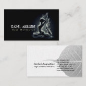 Yoga Reiki Instructeur One-Legged King Pigeon Pose Visitekaartje (Voorkant / Achterkant)