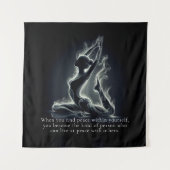 Yoga Reiki Instructeur One-Legged King Pigeon Pose Wandkleed (Voorkant)