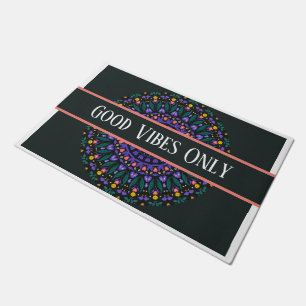 Yoga Reiki Meditation Instructor Good Vibes Only Deurmat