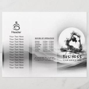 Yoga Reiki One-Legged King Pigeon Pose Waterverf