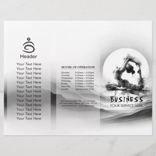 Yoga Reiki One-Legged King Pigeon Pose Waterverf (Voorkant)