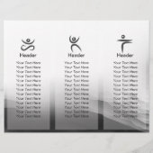 Yoga Reiki One-Legged King Pigeon Pose Waterverf (Achterkant)