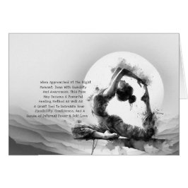 Yoga Reiki One-Legged King Pigeon Pose Waterverf