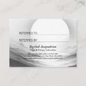 Yoga Reiki One-Legged King Pigeon Pose Waterverf Aanbevelingskaartje (Achterkant)