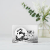 Yoga Reiki One-Legged King Pigeon Pose Waterverf Aanbevelingskaartje (Staand voorkant)