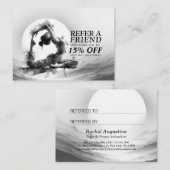 Yoga Reiki One-Legged King Pigeon Pose Waterverf Aanbevelingskaartje (Voorkant / Achterkant)