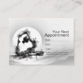 Yoga Reiki One-Legged King Pigeon Pose Waterverf Afsprakenkaartje (Voorkant)