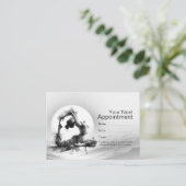 Yoga Reiki One-Legged King Pigeon Pose Waterverf Afsprakenkaartje (Staand voorkant)