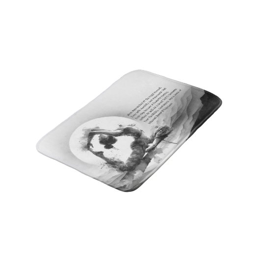 Yoga Reiki One-Legged King Pigeon Pose Waterverf Badmat (Gekanteld)