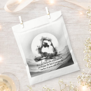 Yoga Reiki One-Legged King Pigeon Pose Waterverf Bedankzakje