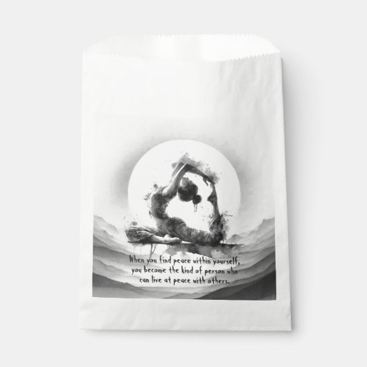 Yoga Reiki One-Legged King Pigeon Pose Waterverf Bedankzakje (Voorkant)