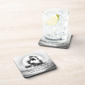 Yoga Reiki One-Legged King Pigeon Pose Waterverf Bier Onderzetter (Rechterzijde)