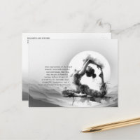 Yoga Reiki One-Legged King Pigeon Pose Waterverf