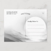 Yoga Reiki One-Legged King Pigeon Pose Waterverf Briefkaart (Achterkant)