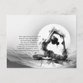 Yoga Reiki One-Legged King Pigeon Pose Waterverf Briefkaart (Voorkant)