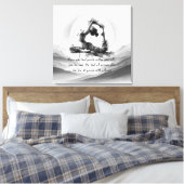 Yoga Reiki One-Legged King Pigeon Pose Waterverf Canvas Afdruk (Insitu (Slaapkamer))