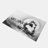 Yoga Reiki One-Legged King Pigeon Pose Waterverf Deurmat (Schuin)