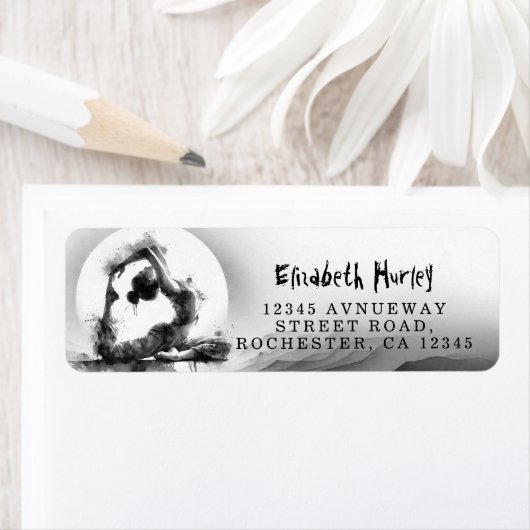 Yoga Reiki One-Legged King Pigeon Pose Waterverf Etiket (Insitu)