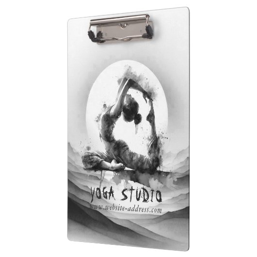 Yoga Reiki One-Legged King Pigeon Pose Waterverf Klembord (Links)