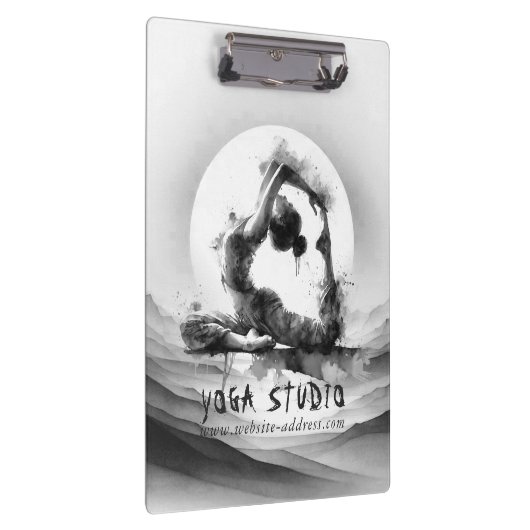 Yoga Reiki One-Legged King Pigeon Pose Waterverf Klembord (Rechts)