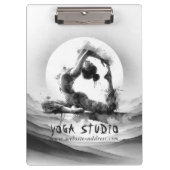 Yoga Reiki One-Legged King Pigeon Pose Waterverf Klembord (Voorkant)