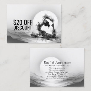 Yoga Reiki One-Legged King Pigeon Pose Waterverf Kortingskaartje