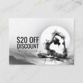 Yoga Reiki One-Legged King Pigeon Pose Waterverf Kortingskaartje