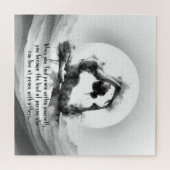 Yoga Reiki One-Legged King Pigeon Pose Waterverf Legpuzzel (Horizontaal)