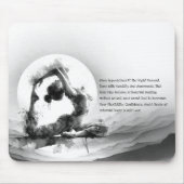 Yoga Reiki One-Legged King Pigeon Pose Waterverf Muismat (Voorkant)