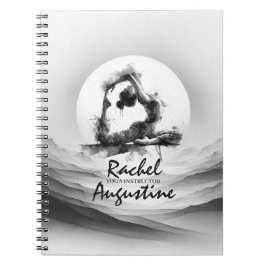 Yoga Reiki One-Legged King Pigeon Pose Waterverf Notitieboek