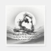 Yoga Reiki One-Legged King Pigeon Pose Waterverf Servet (Voorkant)