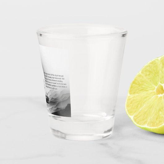 Yoga Reiki One-Legged King Pigeon Pose Waterverf Shot Glas (Rechts)