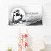 Yoga Reiki One-Legged King Pigeon Pose Waterverf Spandoek (Insitu)