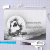 Yoga Reiki One-Legged King Pigeon Pose Waterverf Tissuepapier (Craft)