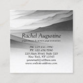 Yoga Reiki One-Legged King Pigeon Pose Waterverf Vierkante Visitekaartje (Achterkant)