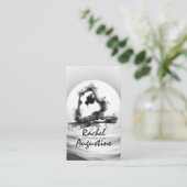 Yoga Reiki One-Legged King Pigeon Pose Waterverf Visitekaartje (Staand voorkant)