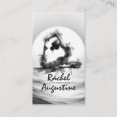 Yoga Reiki One-Legged King Pigeon Pose Waterverf Visitekaartje (Voorkant)