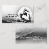 Yoga Reiki One-Legged King Pigeon Pose Waterverf Visitekaartje (Voorkant / Achterkant)