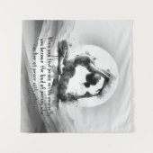 Yoga Reiki One-Legged King Pigeon Pose Waterverf Wandkleed (Voorkant (horizontaal))