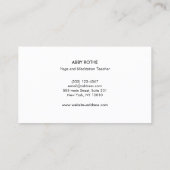 Yoga Reiki Practitioner Chakras Lotus Visitekaartje (Achterkant)